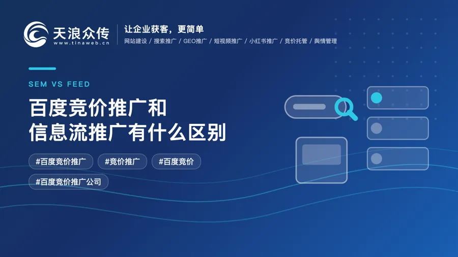 百度竞价推广和信息流推广有什么区别配图