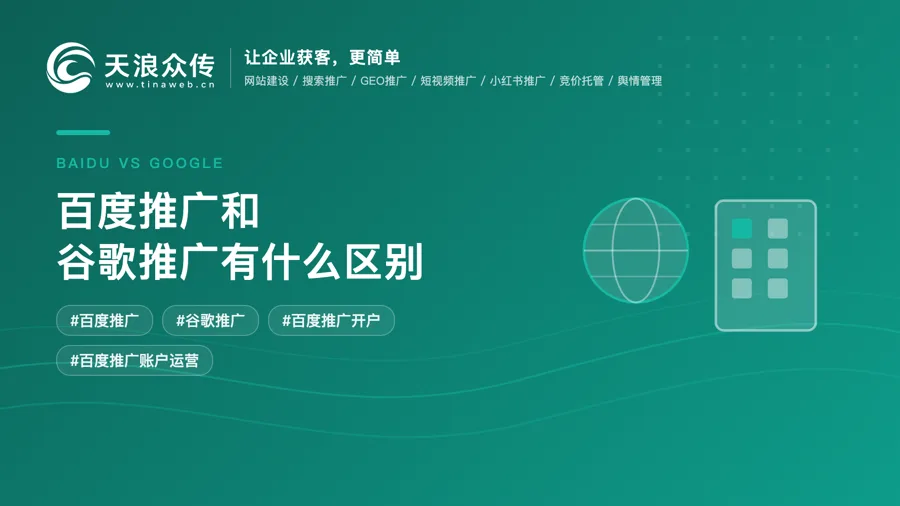 百度推广和谷歌推广有什么区别配图