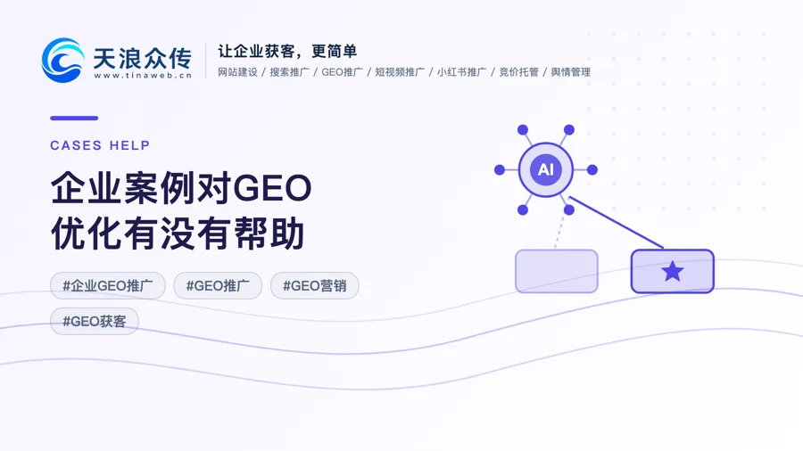 企业案例对GEO优化有没有帮助配图