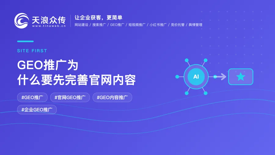 GEO推广为什么要先完善官网内容配图