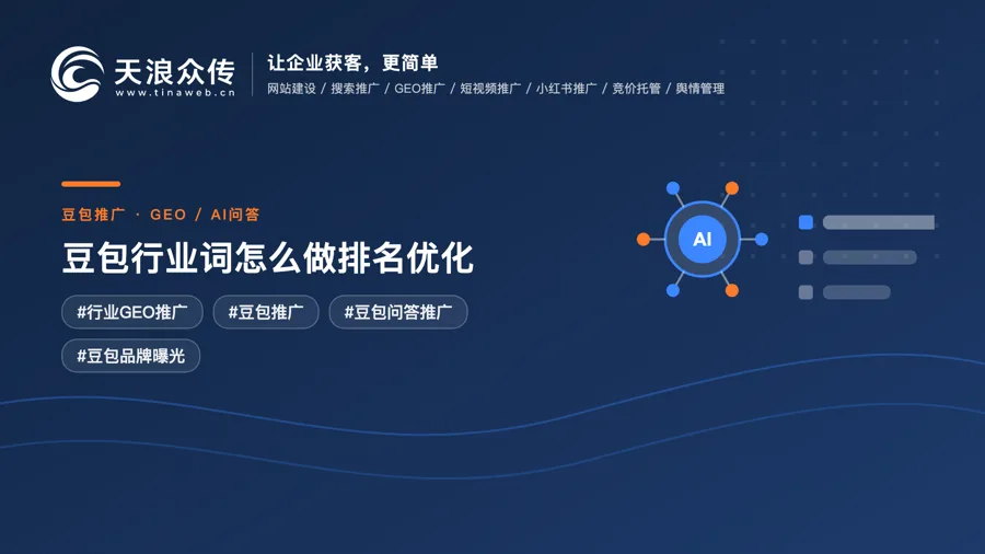 豆包行业词怎么做排名优化配图