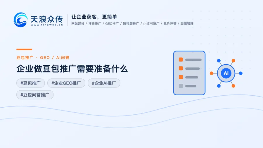 企业做豆包推广需要准备什么配图