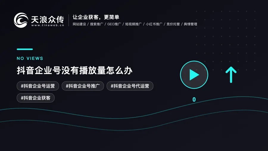 抖音企业号没有播放量怎么办配图