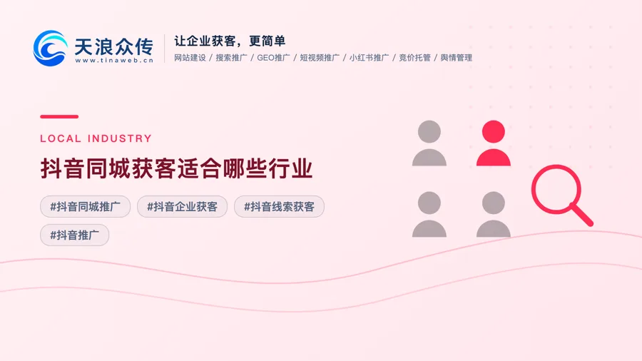 抖音同城获客适合哪些行业配图