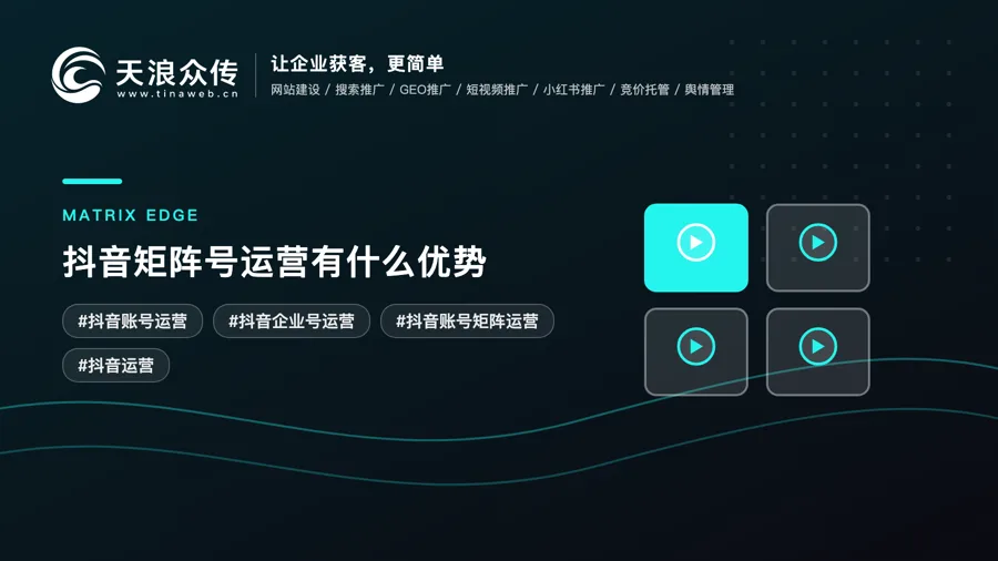 抖音矩阵号运营有什么优势配图