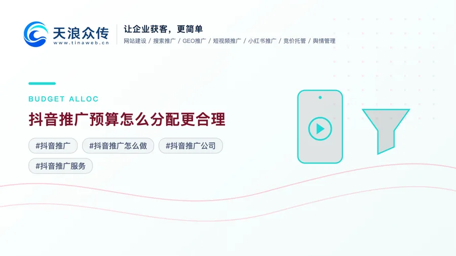 抖音推广预算怎么分配更合理配图