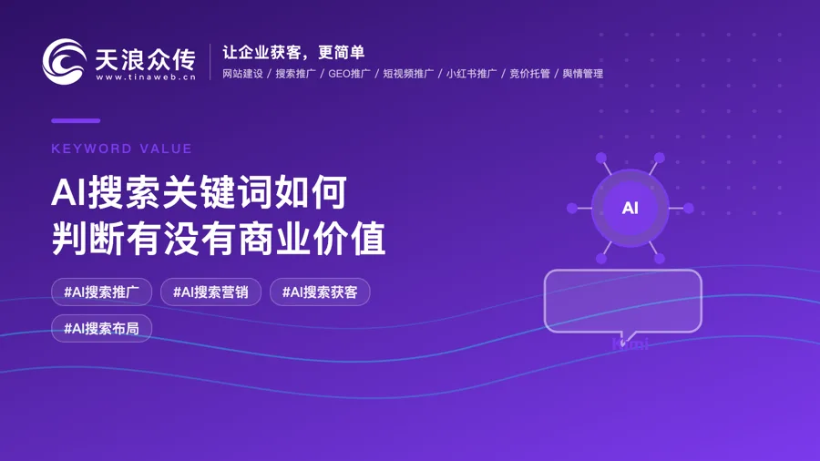 AI搜索关键词如何判断有没有商业价?配图