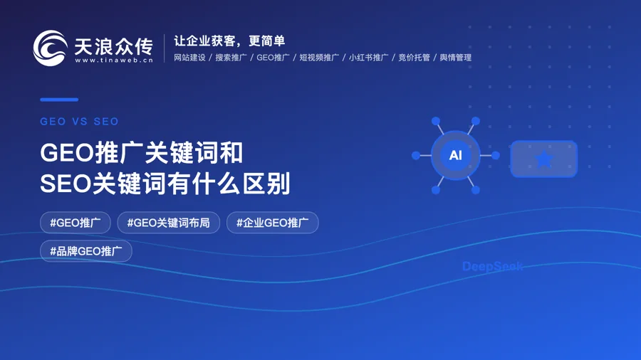 GEO推广关键词和SEO关键词有什么区别配图