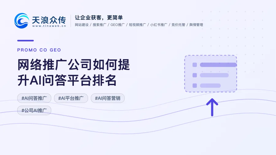 网络推广公司如何提升AI问答平台排名配图