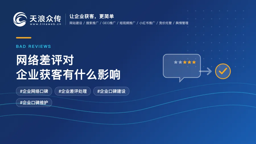 网络差评对企业获客有什么影响配图