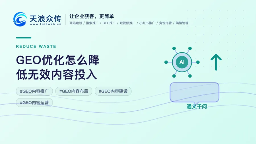 GEO优化怎么降低无效内容投入配图