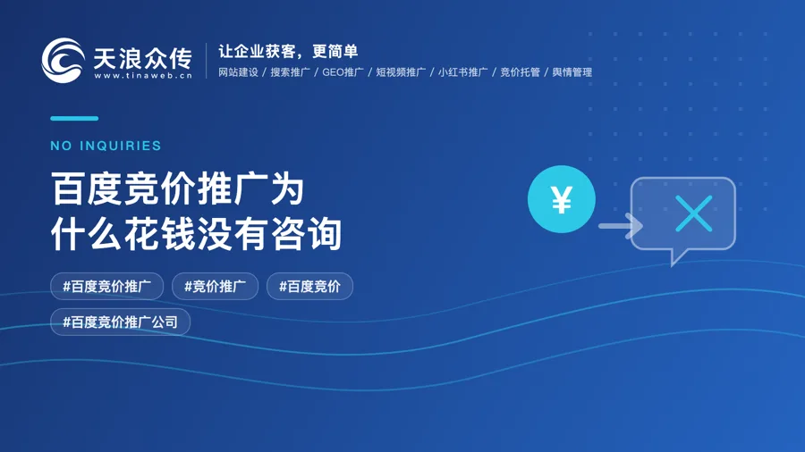 百度竞价推广为什么花钱没有咨询配图