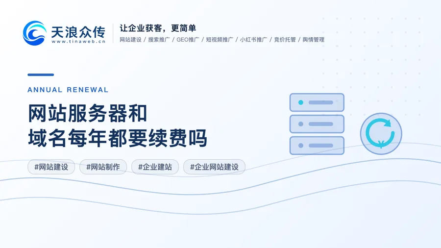网站服务器和域名每年都要续费吗配图