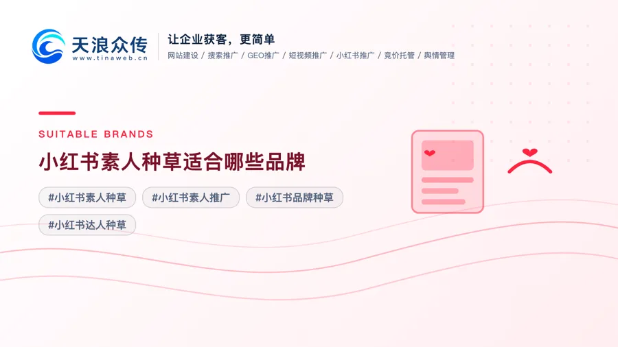 小红书素人种草适合哪些品牌配图