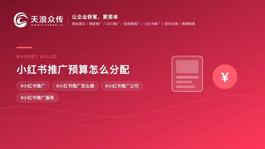 小红书推广预算怎么分配？