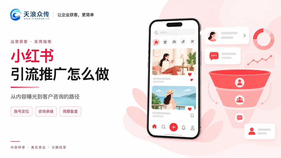 小红书引流推广怎么做?从内容曝光到客户咨询的路径配图