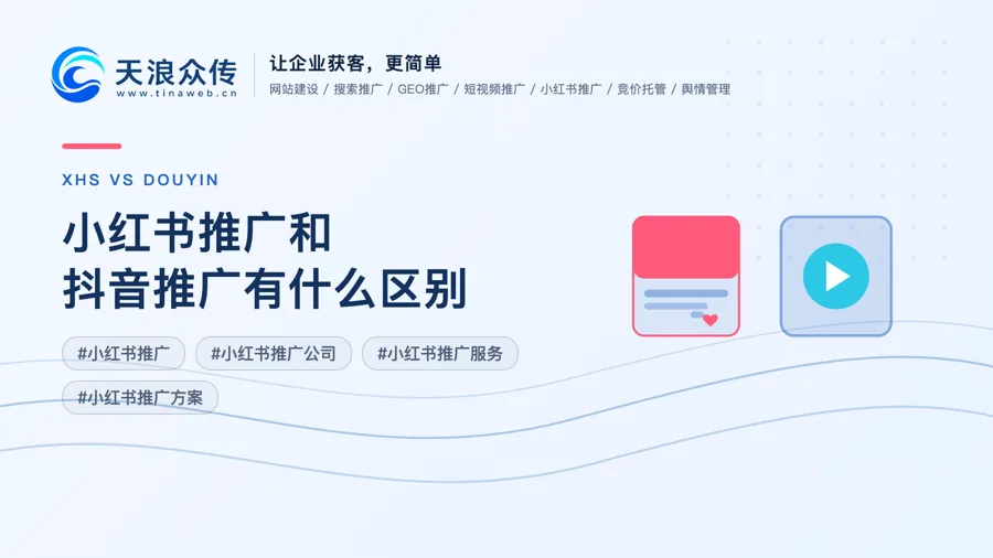 小红书推广和抖音推广有什么区别配图